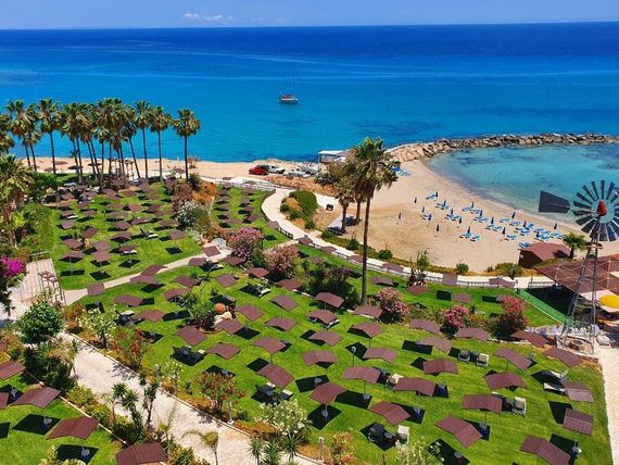 teren hotelu, plaża