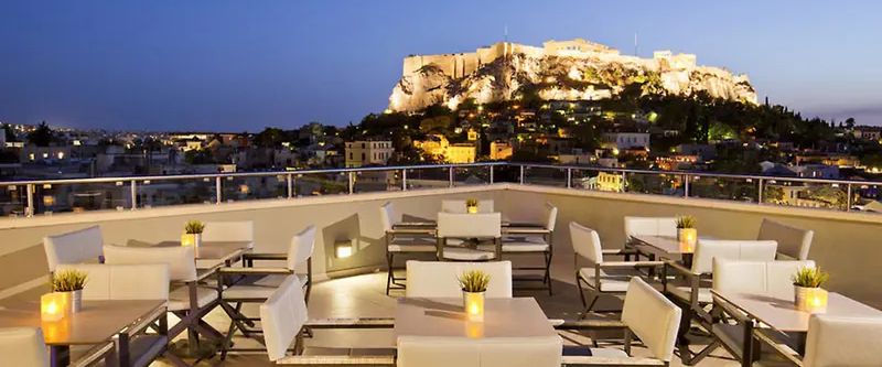 teren hotelu, balkon / taras