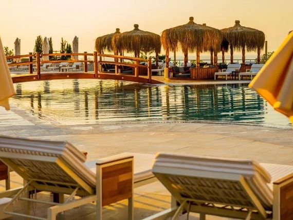 teren hotelu, plaża