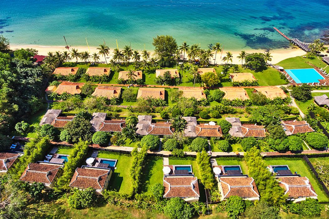 obiekt, teren hotelu, basen, plaża