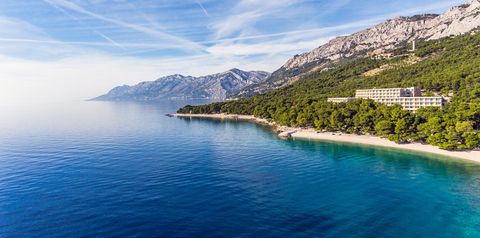 obiekt, teren hotelu, plaża