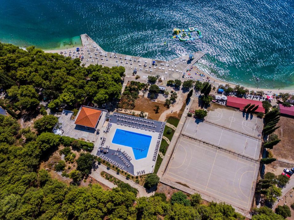 teren hotelu, plaża
