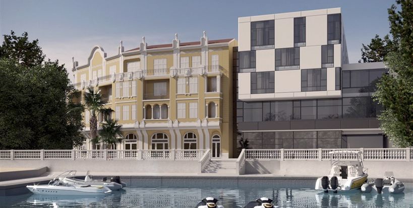 obiekt, teren hotelu