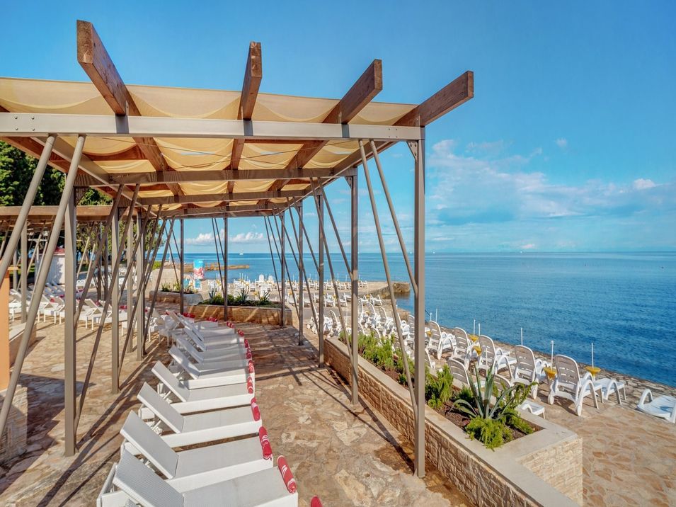 teren hotelu, plaża