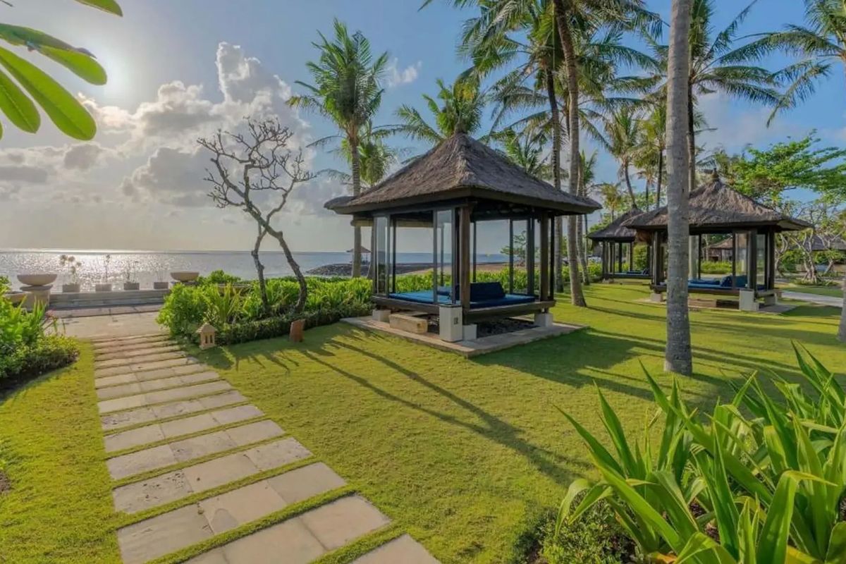 teren hotelu, plaża