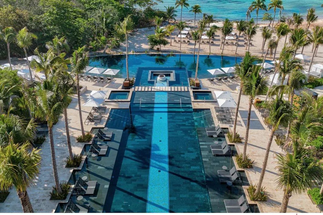 plaża, teren hotelu, basen