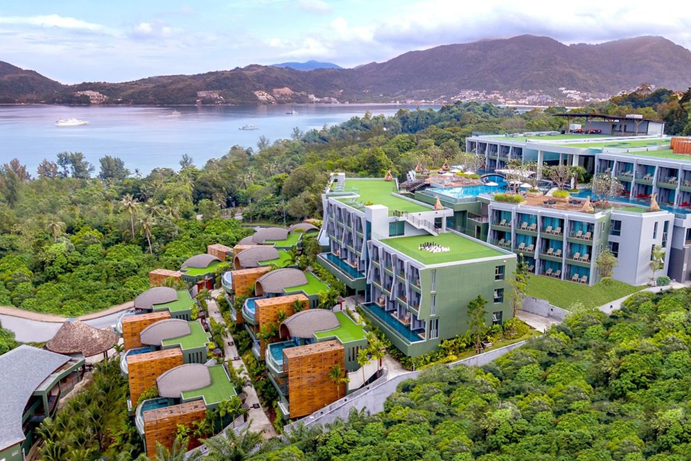 obiekt, teren hotelu