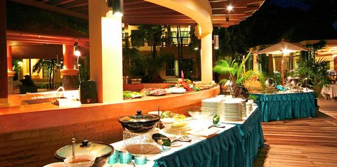 teren hotelu, restauracja