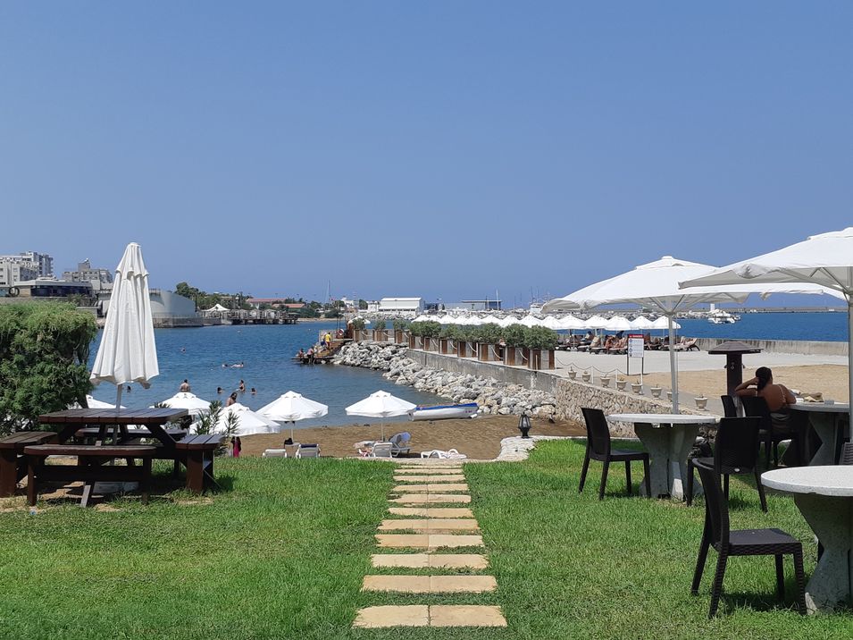 teren hotelu, plaża