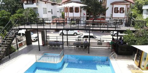 obiekt, teren hotelu, basen