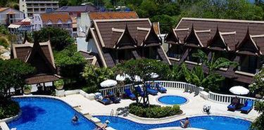 obiekt, teren hotelu, basen