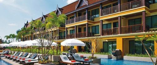 teren hotelu, obiekt, basen