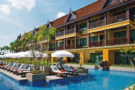 teren hotelu, obiekt, basen