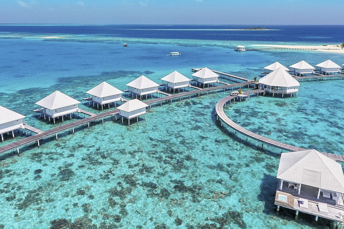 obiekt, teren hotelu, plaża