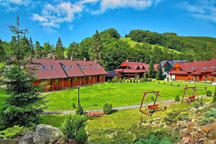 obiekt, teren hotelu, góry