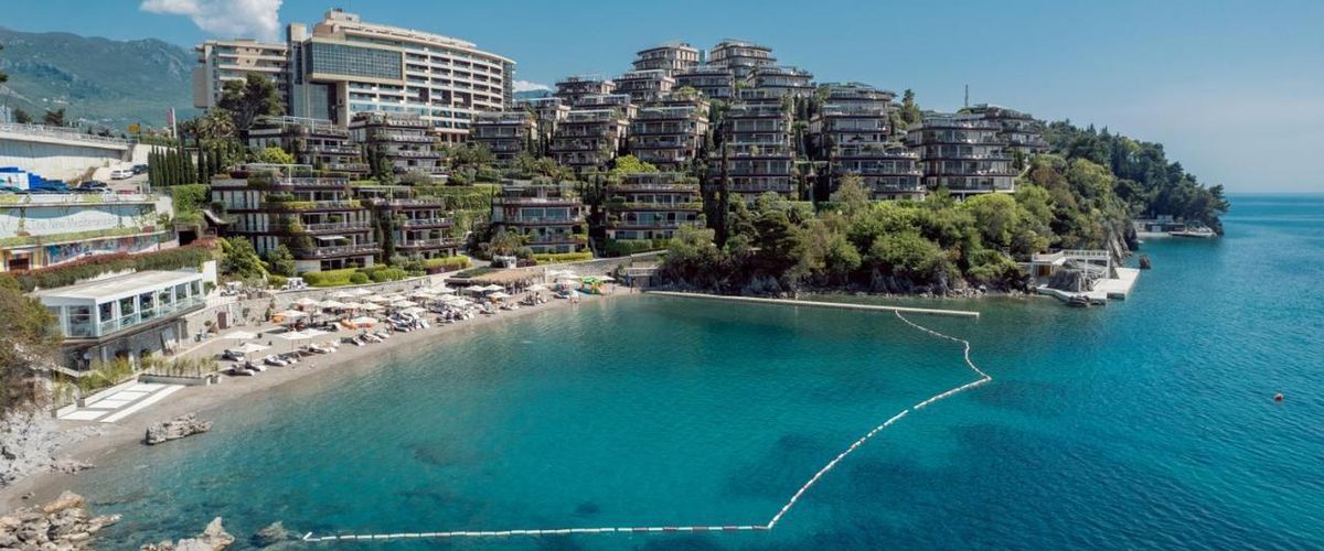 obiekt, teren hotelu, plaża