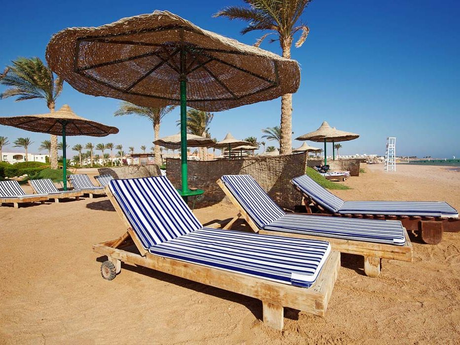 teren hotelu, plaża