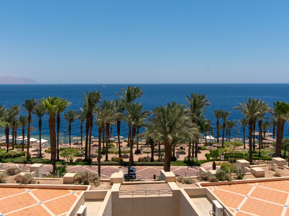 teren hotelu, plaża