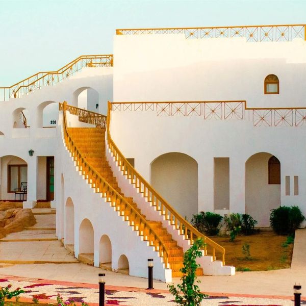 Megan Halomy – teren i zabudowa hotelu