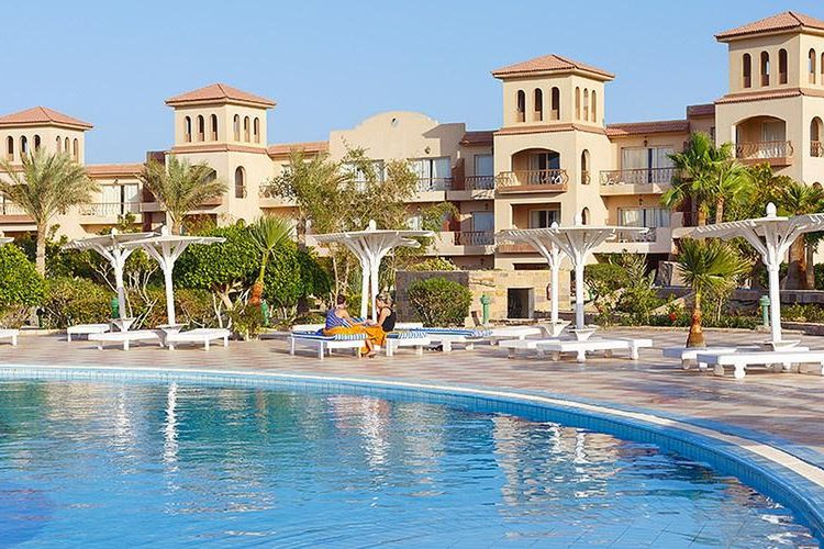 obiekt, teren hotelu, basen