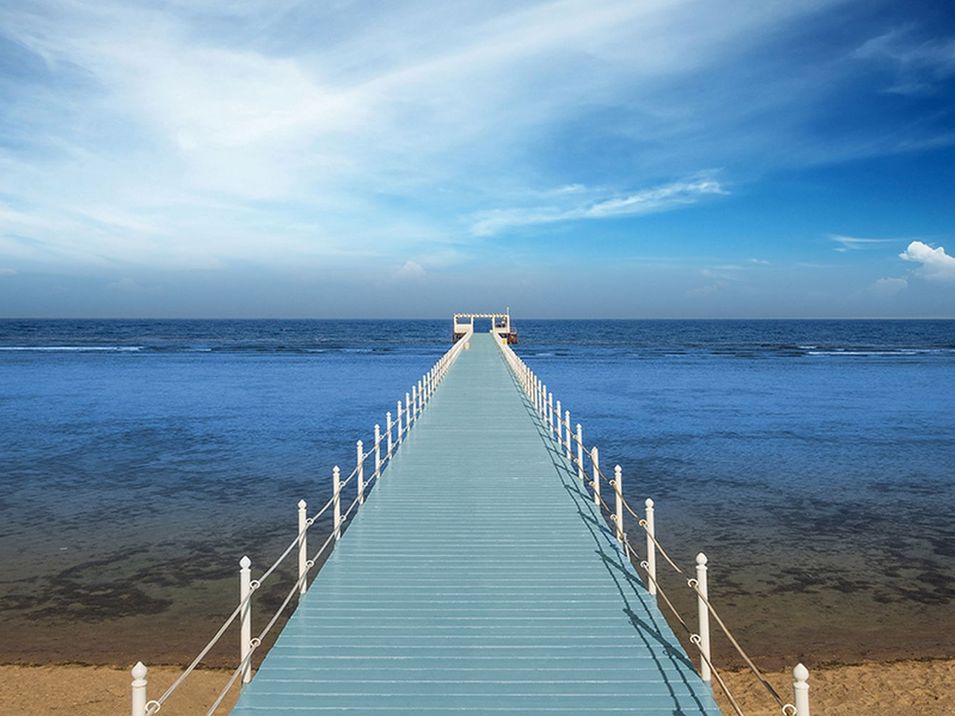 teren hotelu, plaża