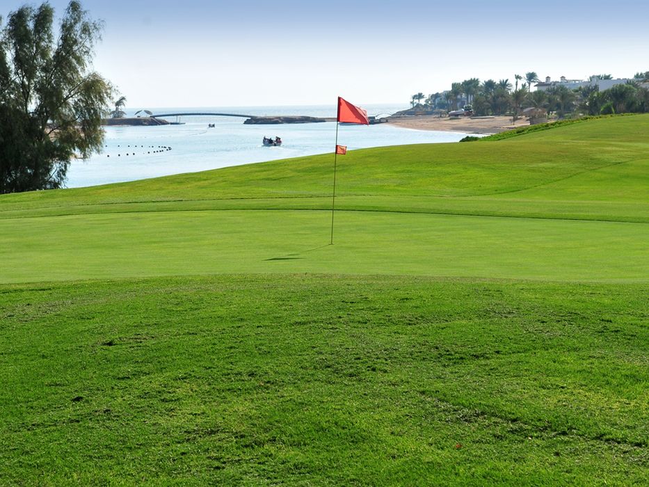 teren hotelu, pole golfowe