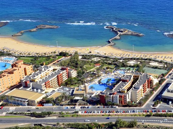 obiekt, teren hotelu, plaża