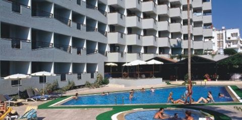 obiekt, teren hotelu, basen