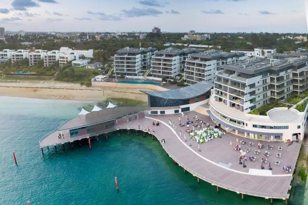 obiekt, teren hotelu, plaża