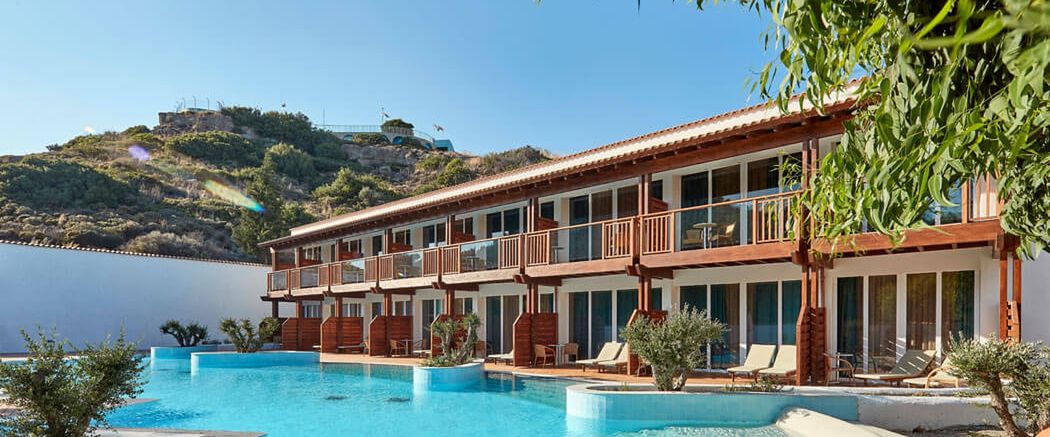 obiekt, teren hotelu, basen