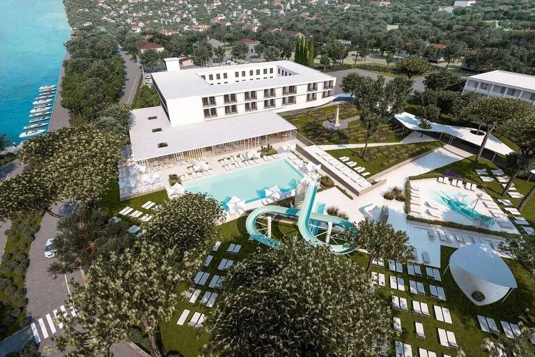 obiekt, teren hotelu