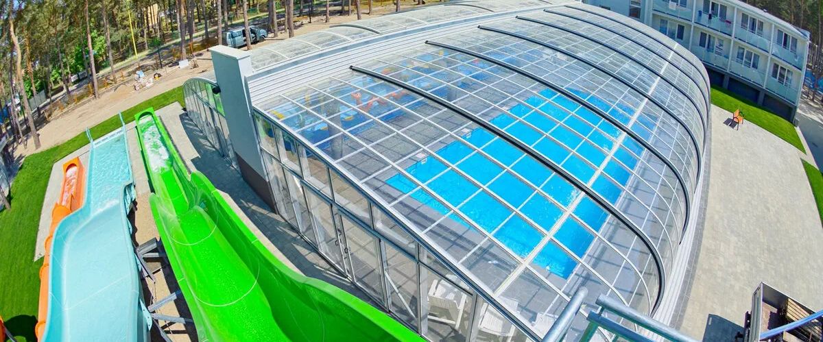 zjeżdżalnia, aquapark, basen