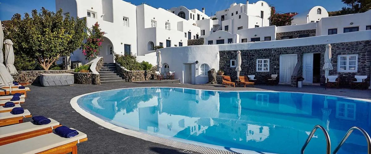 obiekt, teren hotelu, basen