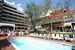obiekt, teren hotelu, basen