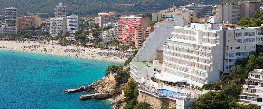 obiekt, teren hotelu, plaża