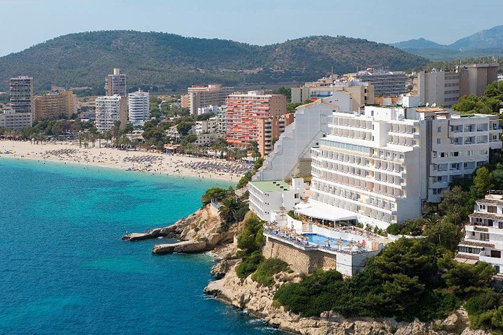 obiekt, teren hotelu, plaża