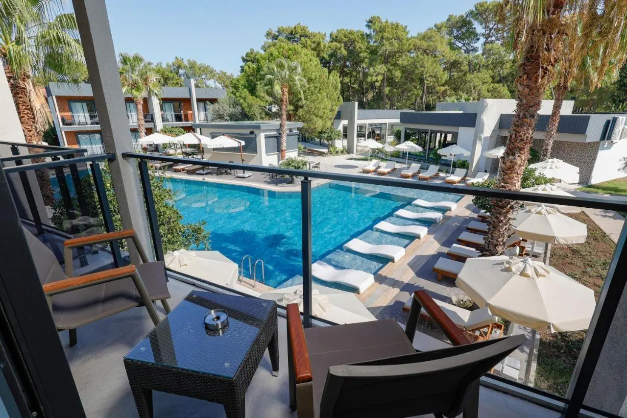 teren hotelu, balkon / taras, basen