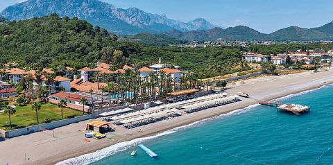 obiekt, teren hotelu, plaża