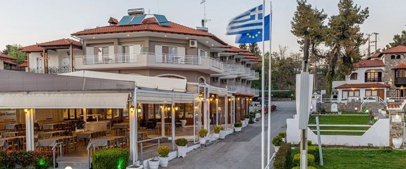 obiekt, teren hotelu