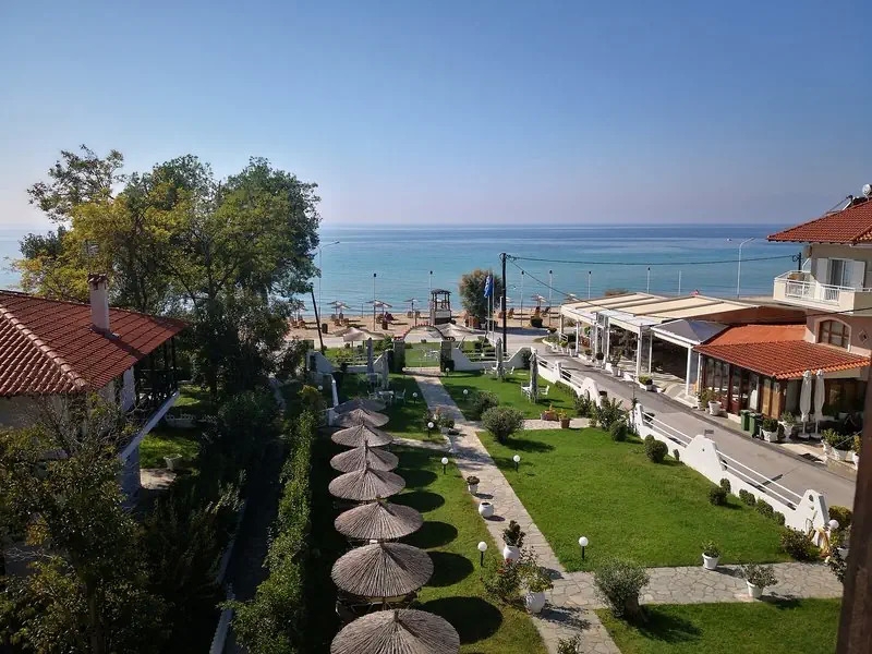teren hotelu, plaża