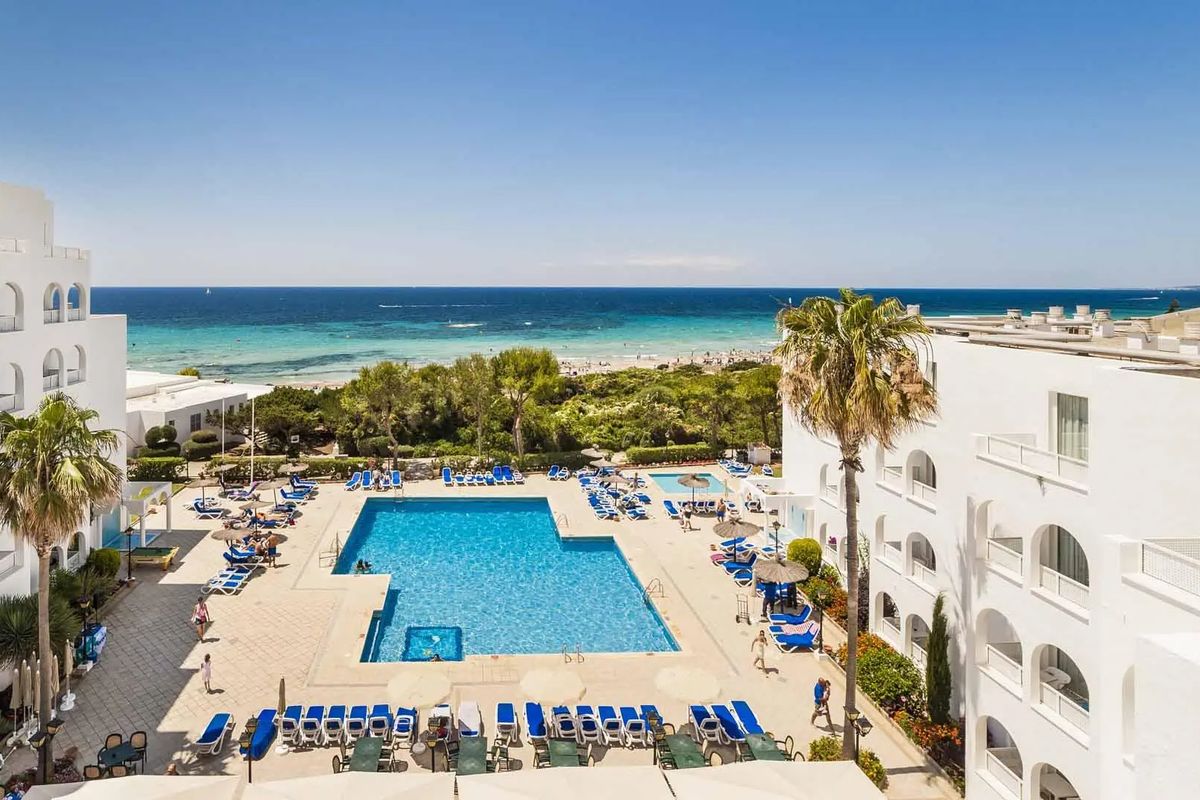 obiekt, teren hotelu, plaża