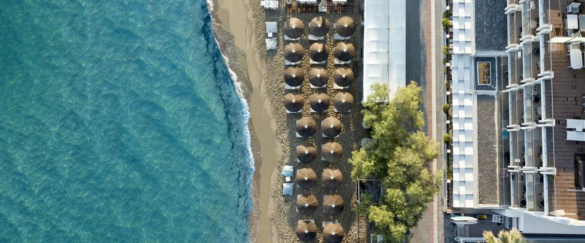 teren hotelu, plaża