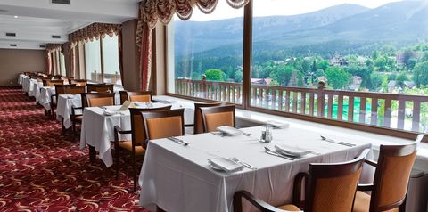 teren hotelu, restauracja