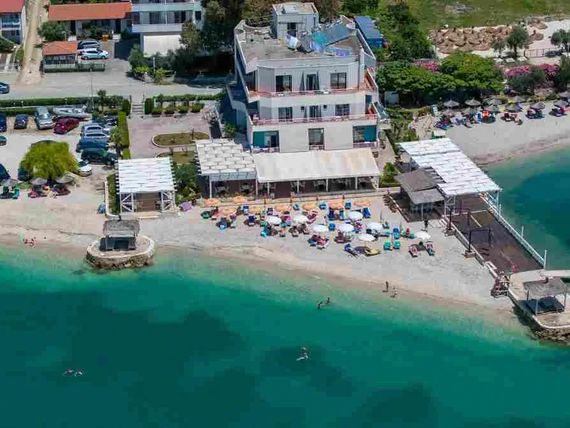 plaża, teren hotelu, obiekt