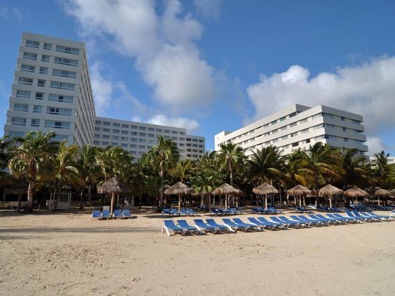 obiekt, teren hotelu, plaża