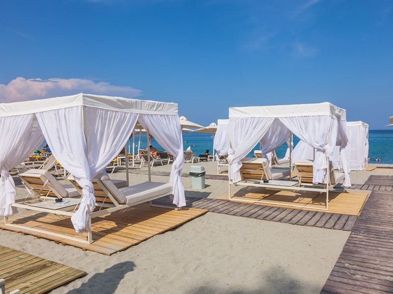 teren hotelu, plaża