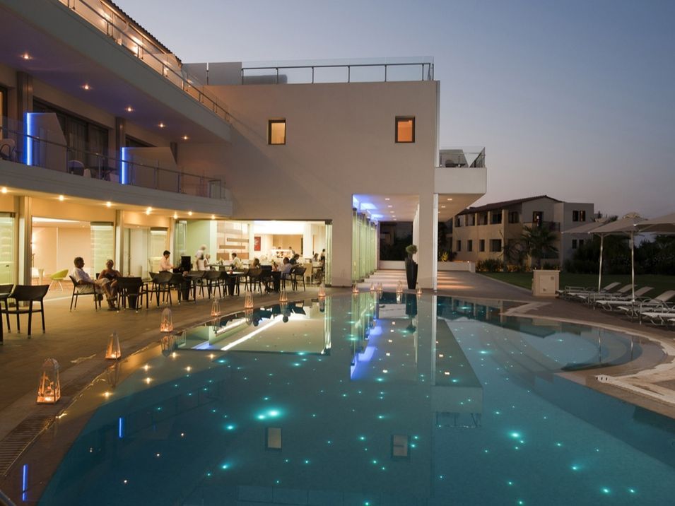 obiekt, teren hotelu, basen