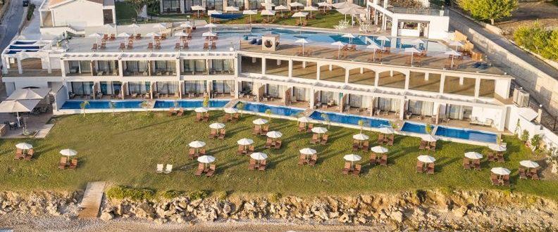 budynek główny, teren hotelu, plaża