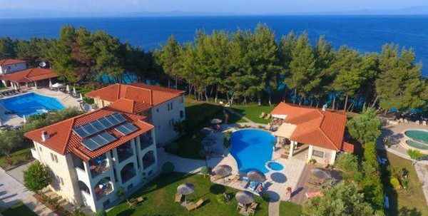 obiekt, teren hotelu, basen