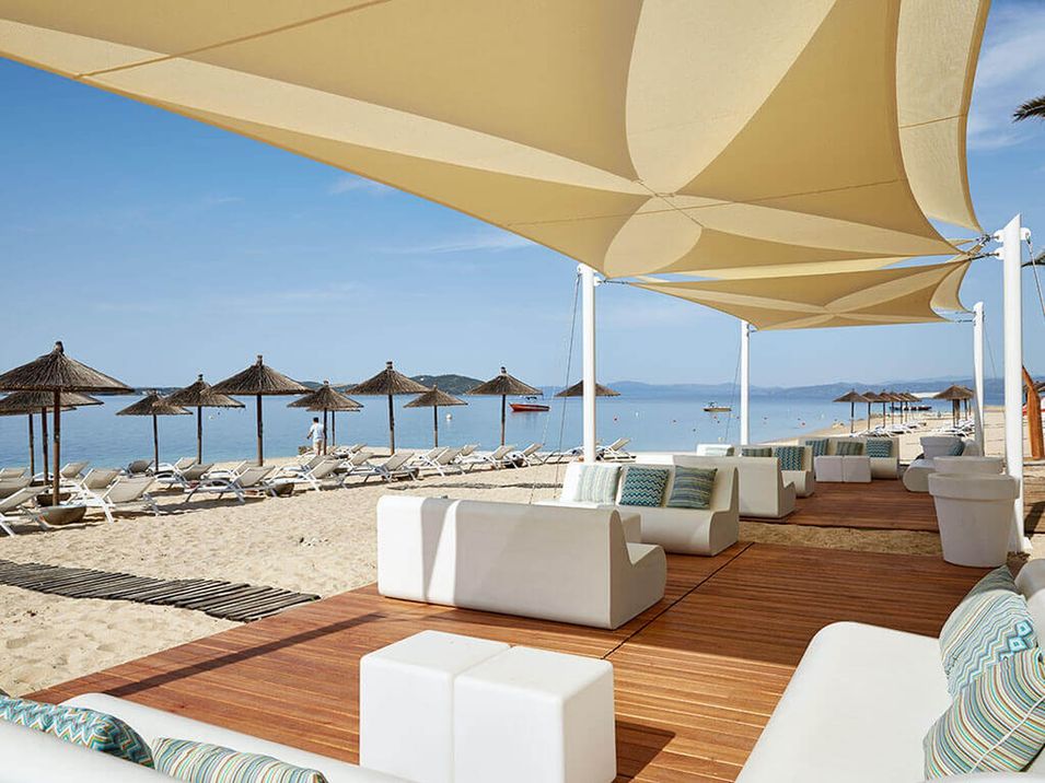 teren hotelu, plaża